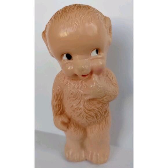 Irwin Vintage RARE Hairy Monkey Kewpie Squeaky 5” Toy - Picture 1 of 12